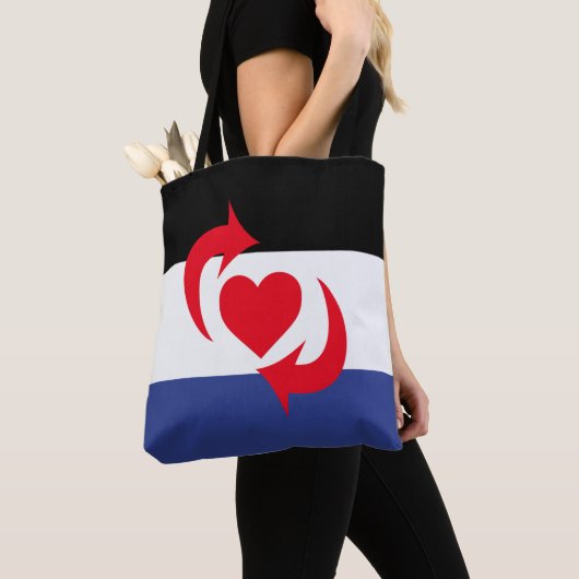 Switch Pride Vlag Tote Bag (Dichtbij)