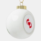 Switch trots keramische bal ornament (Links)