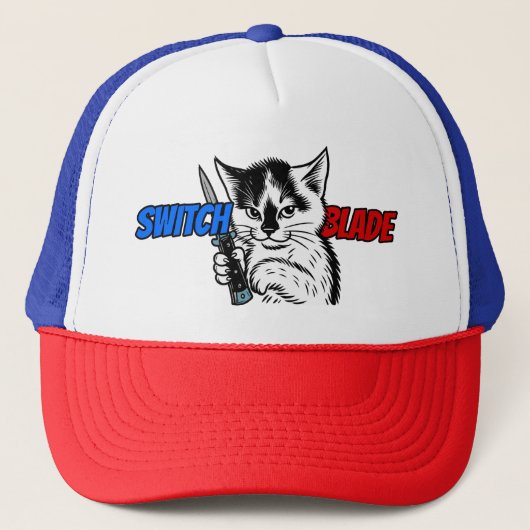 Switchblade Kat Trucker Hoed door Phil Elmore Pet (Voorkant)