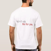 Switchvox: Pak het op, het is voor jou. T-shirt (Achterkant)