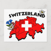 Switz Map Briefkaart (Voorkant)