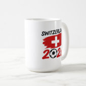 Switzerland 2026 Soccer Fan Gear Supporters Koffiemok (Voorkant rechts)