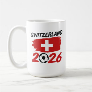 Switzerland 2026 Soccer Fan Gear Supporters Koffiemok