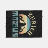 Switzerland Alps Skiing Swiss Mountains Lover Gift Fleece Deken (Voorkant (Horizontaal))