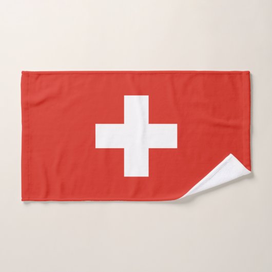 Switzerland Flag Bad Handdoek (Handdoek)