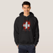 Switzerland Flag Bern Genf State Nationality Hoodie (Voorkant volledig)