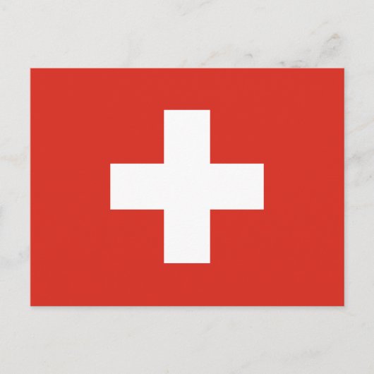 Switzerland Flag Briefkaart (Voorkant)