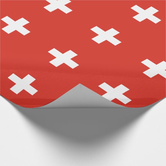 Switzerland Flag Cadeaupapier (Hoek)