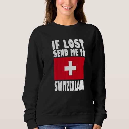 Switzerland Flag Design  If lost send me to Switze Trui (Voorkant)