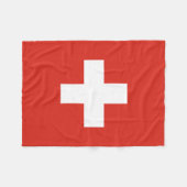 Switzerland Flag Fleece Deken (Voorkant (Horizontaal))