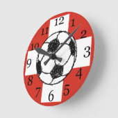 Switzerland Flag | Football Ball Ronde Klok (Hoek)