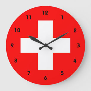 switzerland flag grote klok