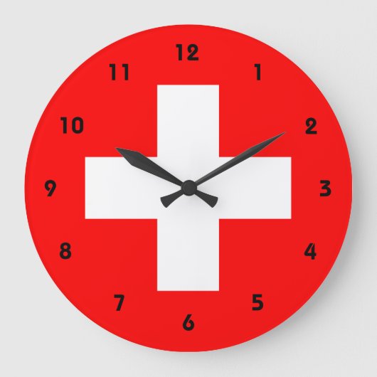 switzerland flag grote klok (Voorkant)
