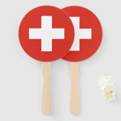 Switzerland Flag Handwaaier (Voorkant en achterkant)