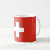 Switzerland Flag Koffiemok (Voorkant rechts)