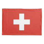Switzerland Flag Kussensloop (Achterkant)