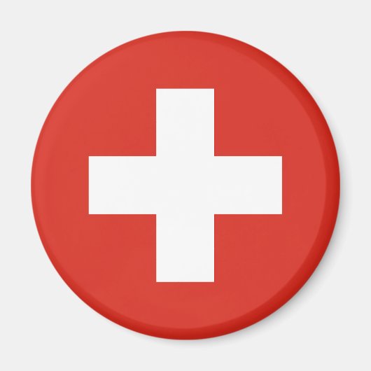Switzerland Flag Magneet (Voorkant)
