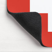 Switzerland Flag Muismat (Hoek)