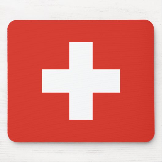 Switzerland Flag Muismat (Voorkant)