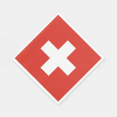 Switzerland Flag Servet (Hoek)