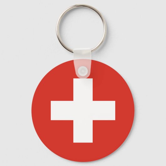 Switzerland Flag Sleutelhanger (Voorkant)