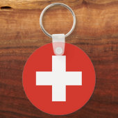 Switzerland Flag Sleutelhanger (Achterkant)