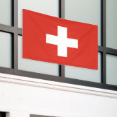 Switzerland Flag Spandoek (Buitenkant Gebouw)