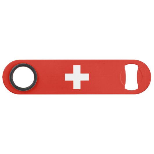 Switzerland Flag Speed Flessenopener (Voorkant (Horizontaal))