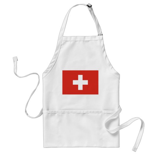 Switzerland Flag Standaard Schort (Voorkant)