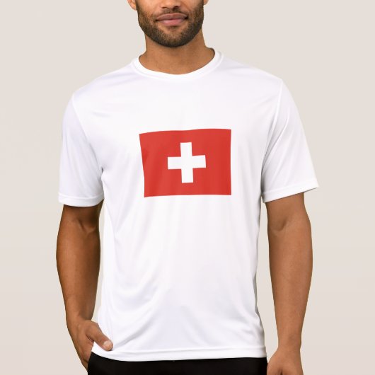 Switzerland Flag T-shirt (Voorkant)