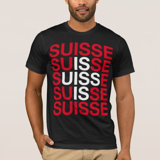 SWITZERLAND Flag T-shirt (Voorkant)