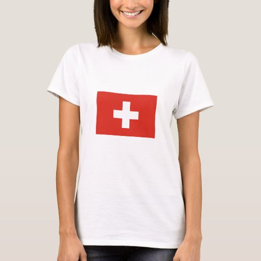 Switzerland Flag T-shirt (Voorkant)