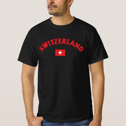 Switzerland Flag T-shirt (Voorkant)