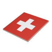 Switzerland Flag Tegeltje (Zijkant)