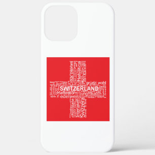 Switzerland Flag Word Cloud Case-Mate iPhone Case