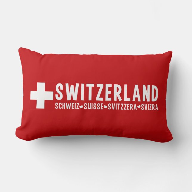 SWITZERLAND goot kussen (Voorkant)