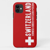 SWITZERLAND iPhone case (Achterkant)