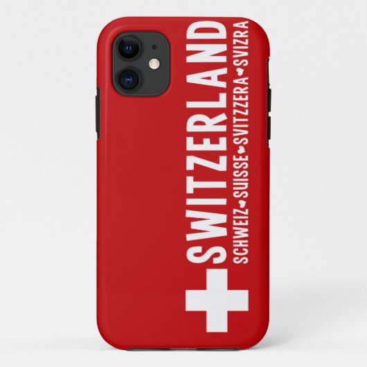 SWITZERLAND iPhone case (Achterkant)