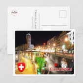 Switzerland - Lausanne - Briefkaart (Voorkant / Achterkant)