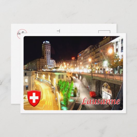 Switzerland - Lausanne - Briefkaart (Voorkant / Achterkant)