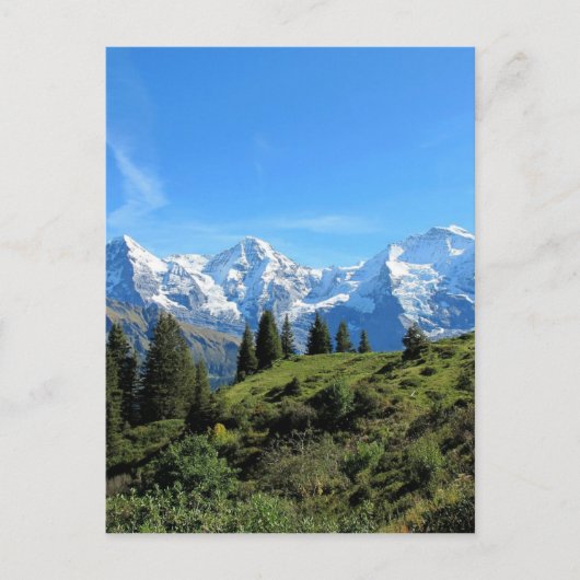 Switzerland Majestic Beautiful Mountains Briefkaart (Voorkant)