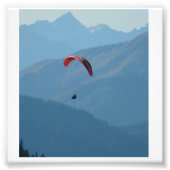 Switzerland Paraglider Foto Afdruk (Voorkant)