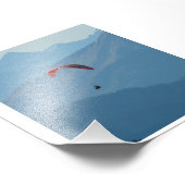 Switzerland Paraglider Foto Afdruk (Hoek)