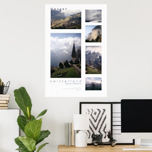 Switzerland Poster (Thuiskantoor)