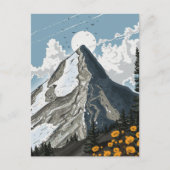 Switzerland Snow Capped Mountain Briefkaart (Voorkant)