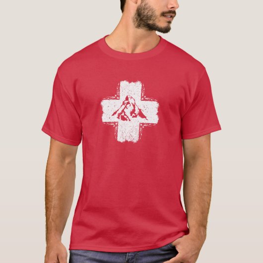 Switzerland T-Shirt - Swiss Flag T-Shirt (Voorkant)