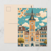 Switzerland Travel Briefkaart (Voorkant / Achterkant)