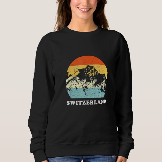 Switzerland Vintage Mountain Vacation Trui (Voorkant)