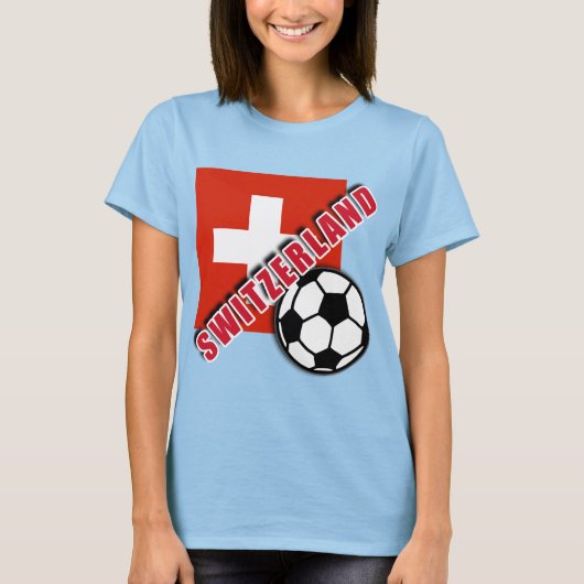 SWITZERLAND World Soccer Fan Tshirts (Voorkant)