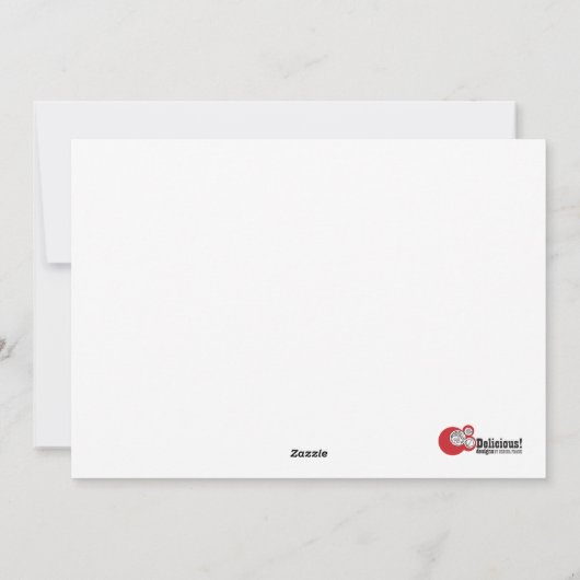 Swizzle Stick kerstfotokaart, speciaal ontwikkeld  Feestdagenkaart (Achterkant)